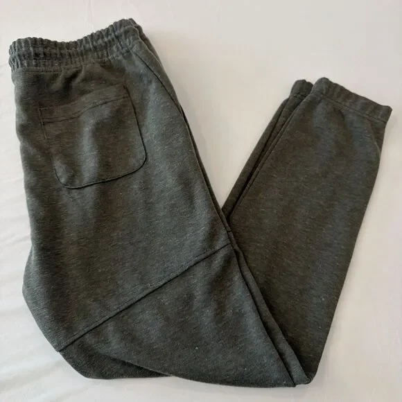 Burnside Men's Sz L Performance Jogger Pants Olive Green Army Zip Pocket BG8531 - Picture 1 of 16